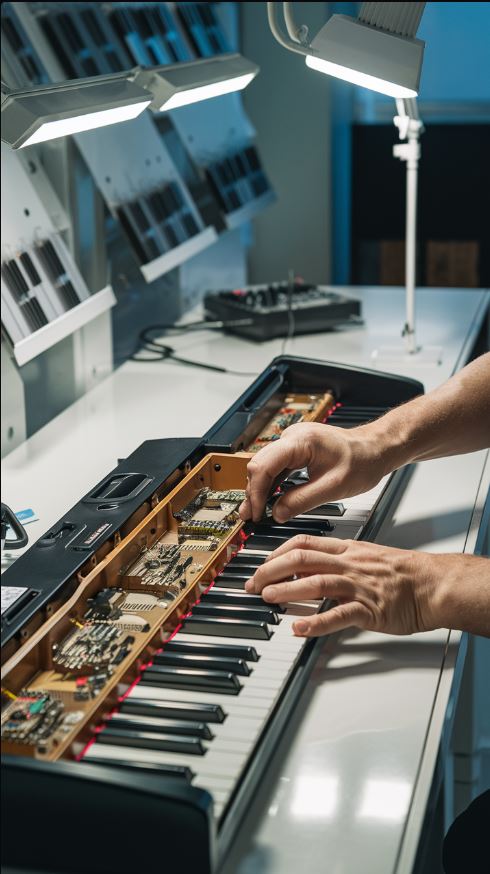 hands-electric-piano-repair