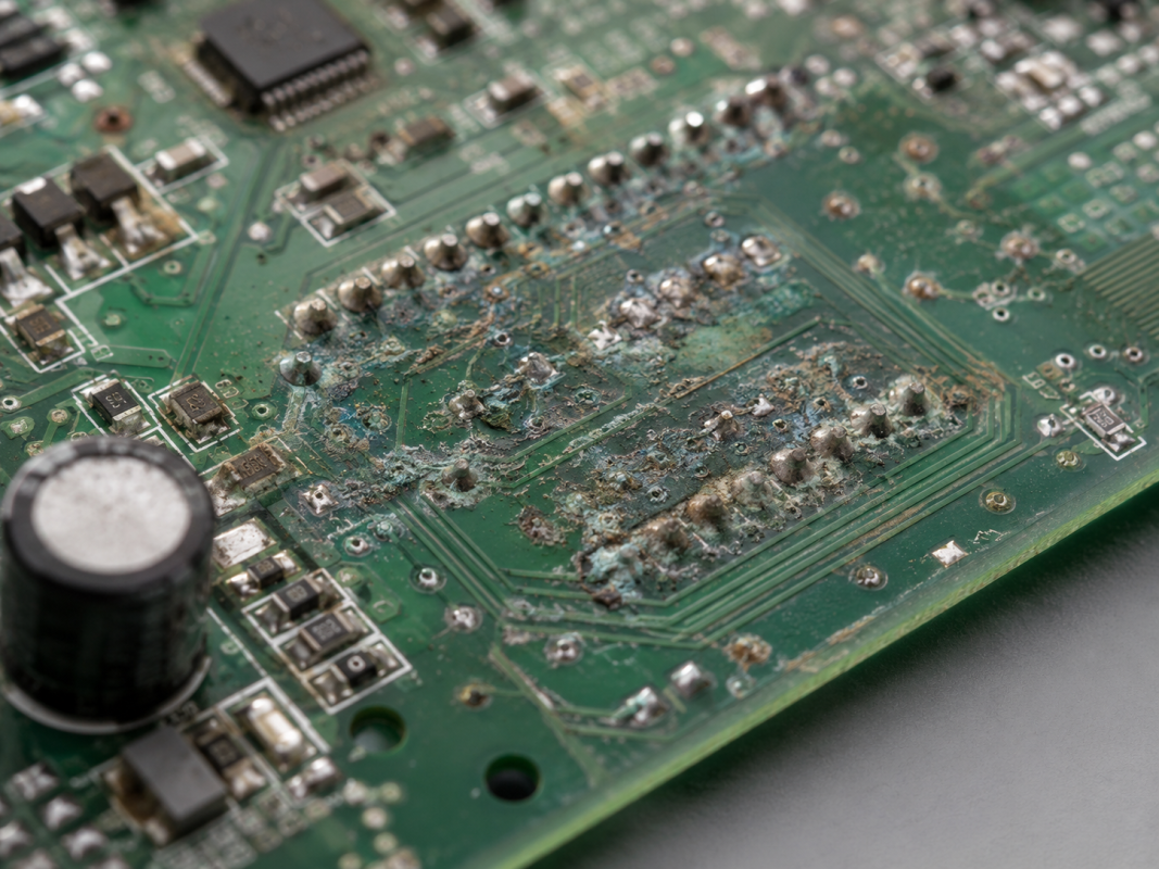 Digital piano circuit board liquid damage corrosion repair Sunshine Coast