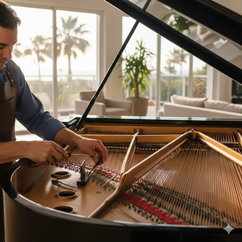 Piano tuning Sunshine Coast by professional technician