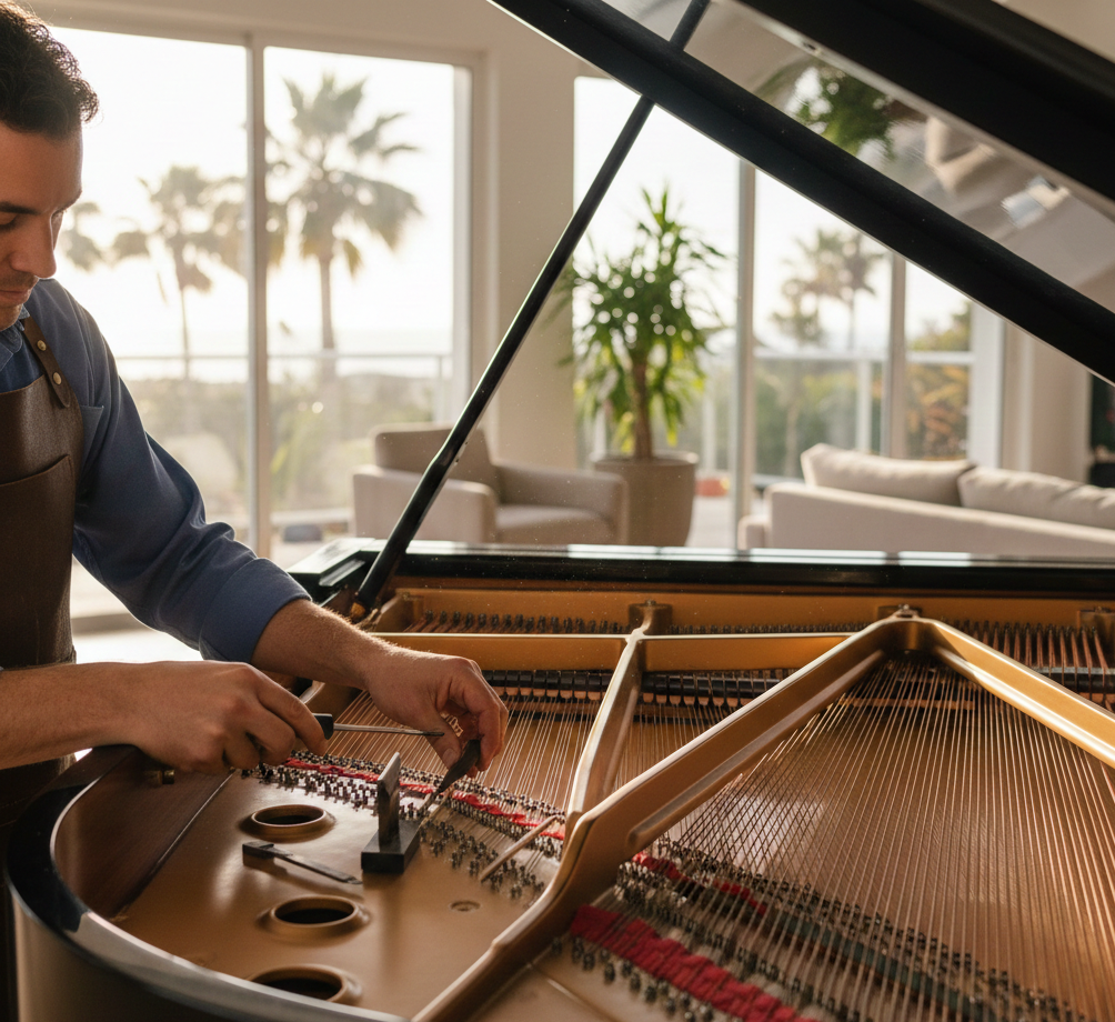 Piano tuning Sunshine Coast by professional technician